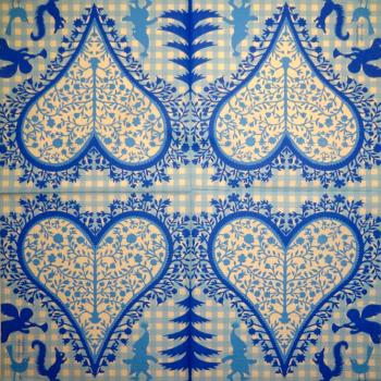 214 Heart / Hearts - 4-ply - Paper Design - Handkerchief